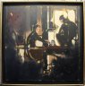 Les deux femme à la lampe (d'après Vuillard) - 50 x 50